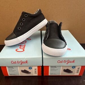 Cat & Jack Dwayne Sneakers - Black - Size 7